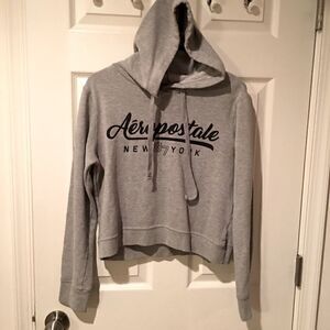 Aeropostale oversized Cropped NY 87 Hoodie